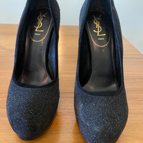 YSL TRIBUTE TOO GLITTER HEELS - Picture 3 of 4